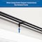 Sun Zero Sun Zero Bronn Industrial 3/4" Room Darkening Double Curtain Rod, 36-66", Matte Black SN47079E - alternate 2